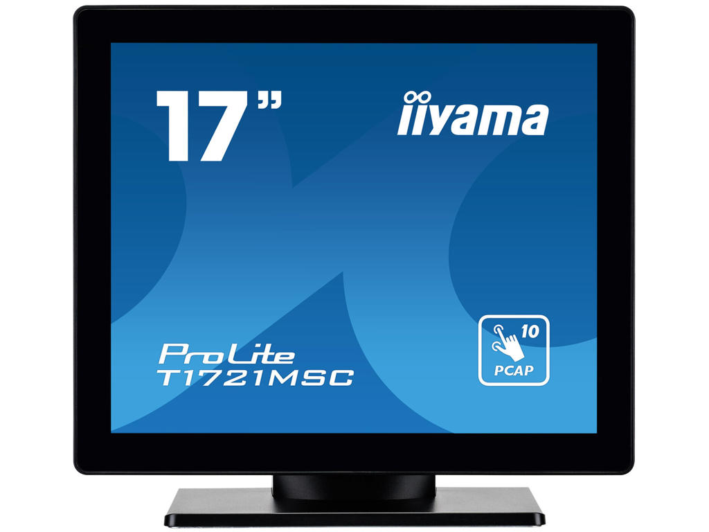 iiyama ProLite T1721MSC-B2 computerskærm 43,2 cm (17") 1280 x 1024 pixel SXGA LED Berøringsskærm Bordplade Sort