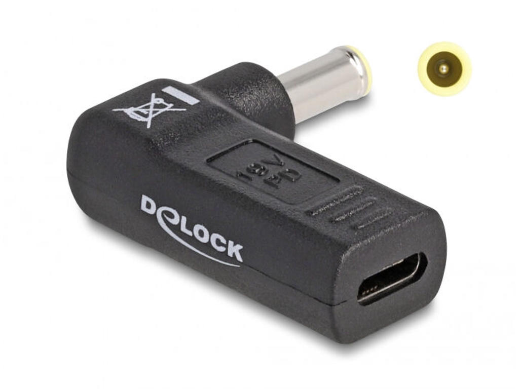 DeLOCK 60013 oplader til mobil enhed Laptop Sort USB Indendørs