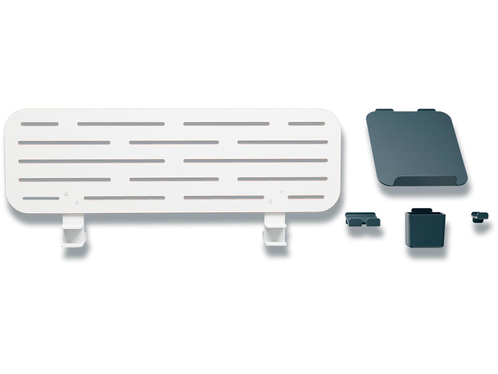 Organiseringstavle, Til skrivebord, Med laptop holder, Str L, 80x25 cm, Leitz Ergo Pegboard