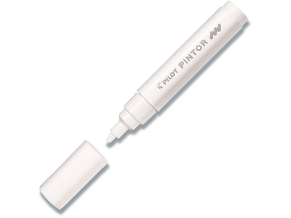 Hobby marker, Hvid, 1.4 mm, 1 stk, Pilot Pintor SW-PT-M-W