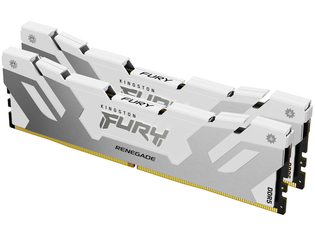 Kingston Technology FURY 48 GB 8000 MT/s DDR5 CL38 DIMM (sæt med 2) Renegade, hvid