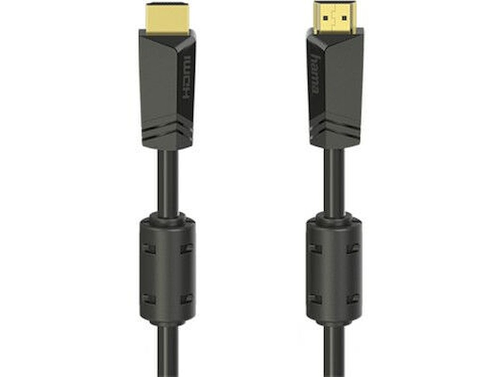 Hama 00205010 HDMI-kabel 15 m HDMI Type A (Standard) Sort