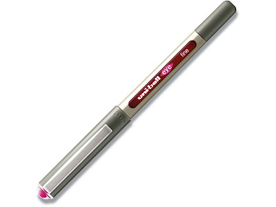 Rollerball pen, 0.7 mm, 0.3 mm, Pink, uni-ball Eye Fine UB-157E-56
