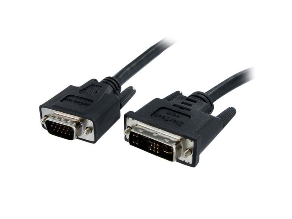 StarTech.com DVIVGAMM5M videokabel adapter 2 m DVI-A VGA (D-Sub) Sort
