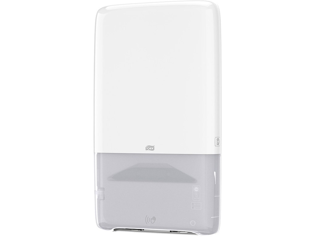 Håndklædedispenser, Til håndklædeark, Continuous, Hvid, Sensor, Tork PeakServe Automatisk H5