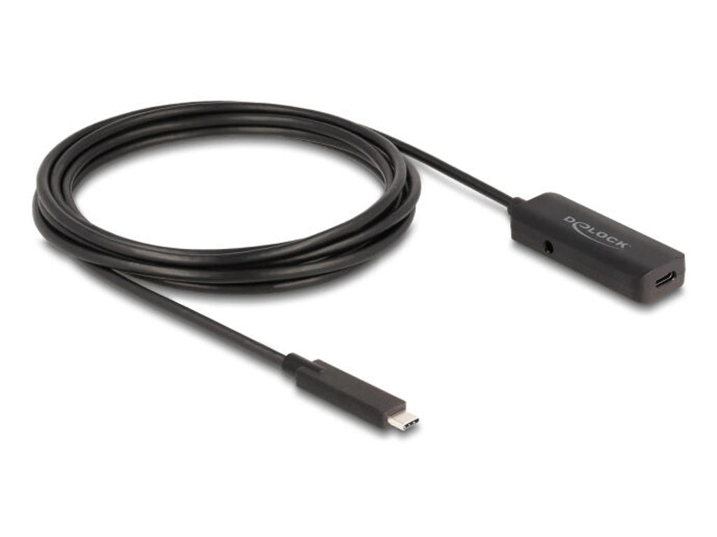 DeLOCK 80027 USB-kabel USB 3.2 Gen 2 (3.1 Gen 2) 3 m USB C Sort
