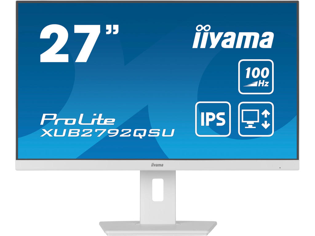 iiyama ProLite XUB2792QSU-W6 computerskærm 68,6 cm (27") 2560 x 1440 pixel Quad HD LED Hvid
