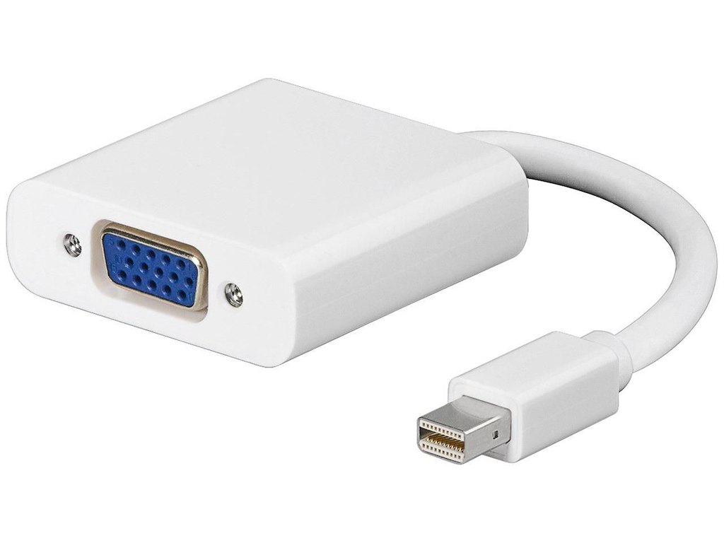 Microconnect MDPVGA videokabel adapter 0,15 m Mini DisplayPort VGA (D-Sub) Hvid