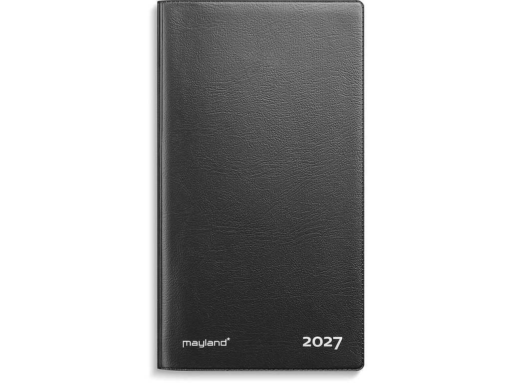 Planner, 2027, Index, 1 måned pr. opslag, Sort, Mayland