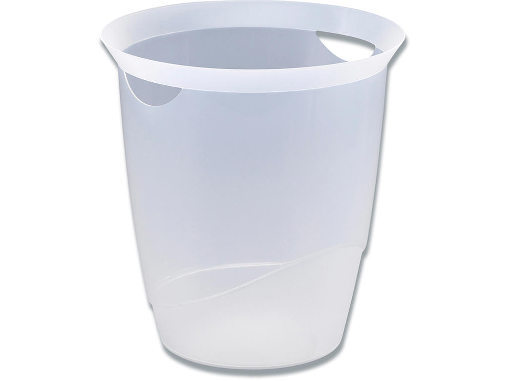 Papirkurv, Transparent, 16 liter, Plast, Durable TREND