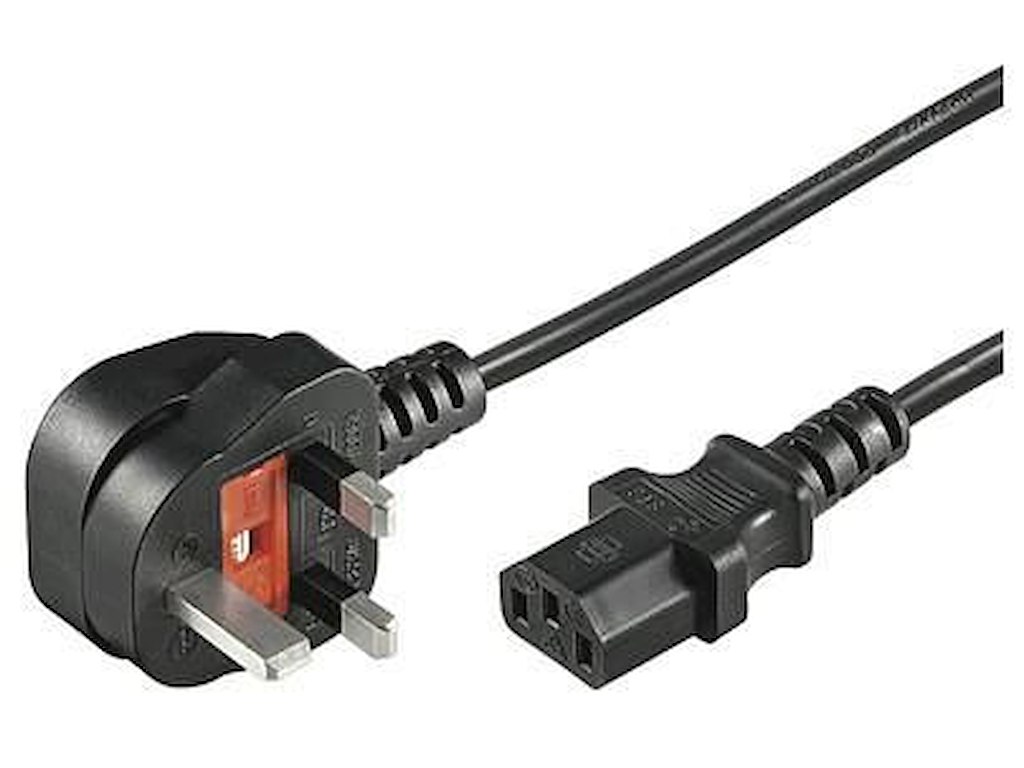 Microconnect PE090420 el-ledning Sort 2 m BS 1363 C13 forbinder