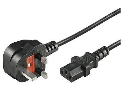 Microconnect PE090420 el-ledning Sort 2 m BS 1363 C13 forbinder