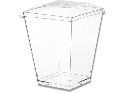 Dessertbæger, Firkantet, 160 ml, 7.6x5.8x5.8 cm, 400 stk, Kova