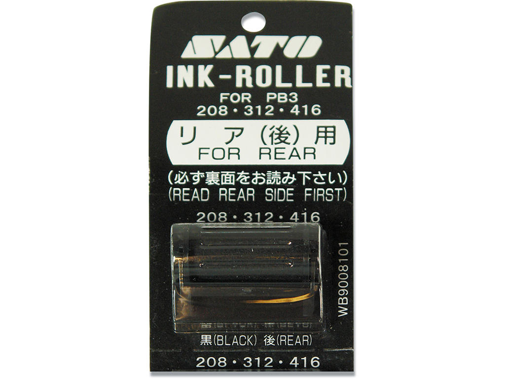 Farverulle, 1 stk, Sort, Til Sato PB3-208 BAG, Sato 