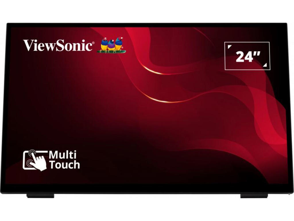 Viewsonic TD2465 skilte display Interaktivt fladpanel 61 cm (24") LED 250 cd/m² Fuld HD Sort Berøringsskærm