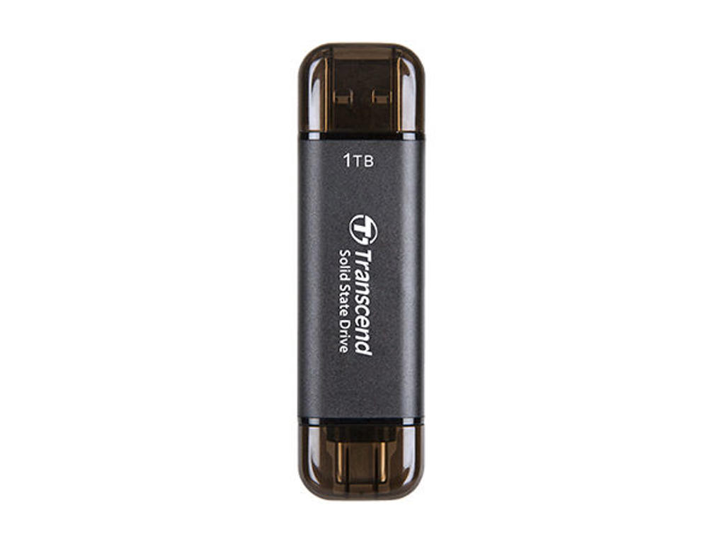 Transcend ESD310C Thunderbolt-teknologi 512 GB USB Type-A til USB Type-C USB 3.2 Gen 2x2 Sort