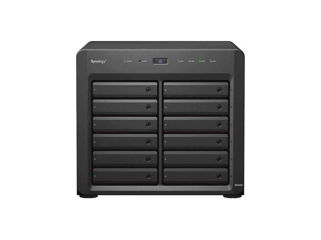 Synology DiskStation DS2422+ NAS Desktop Ryzen Embedded V1500B 4 GB DDR4 96 TB HDD DiskStation Manager Sort
