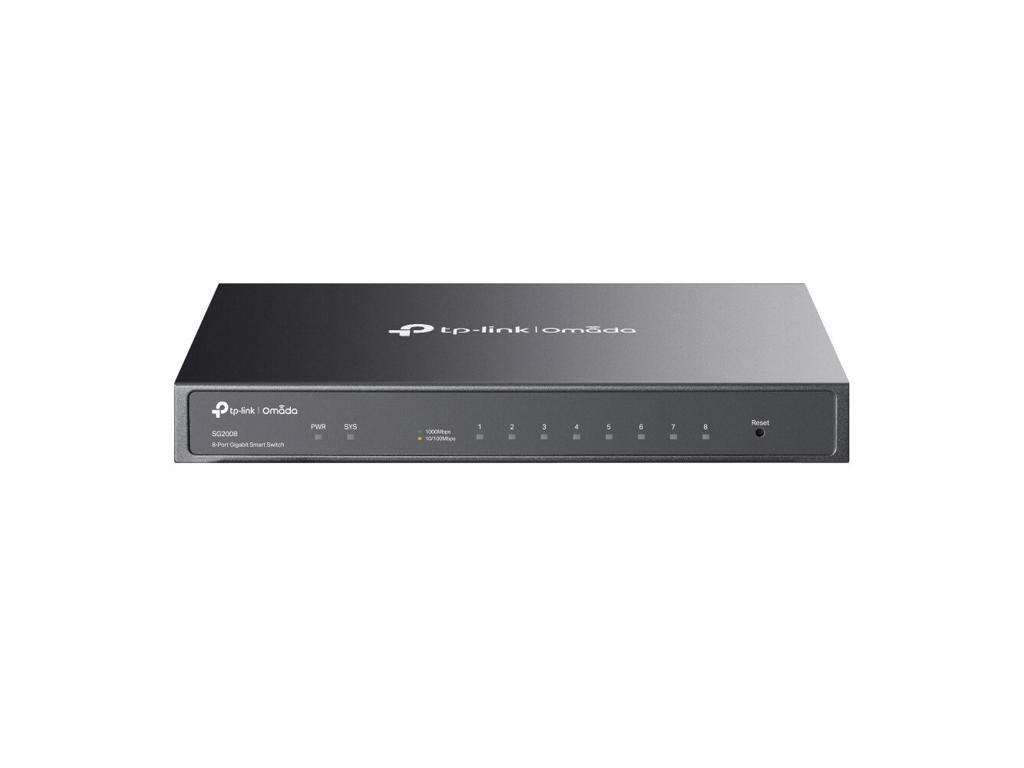 TP-Link Omada SG2008 Administreret L2/L2+ Gigabit Ethernet (10/100/1000) Sort
