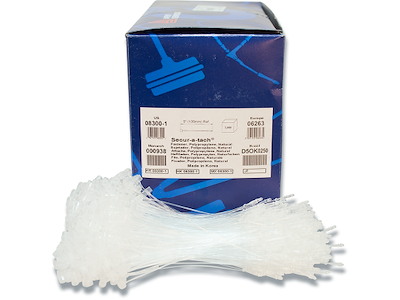 Nylonsnor, Med lås, Til tekstilpistol, 135 mm, 5000 stk, Avery Dennison Secur-A-Tach