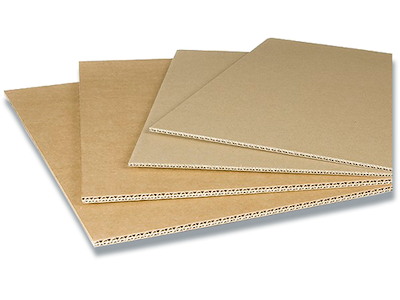 Bølgepapark, 750x1150mm, Kvalitet 1.0 B grå,  FEFCO 0110, 1 stk