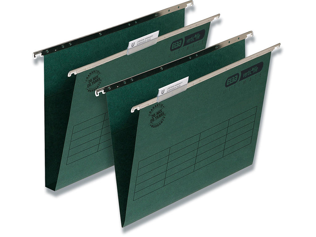 Hængemapper Elba Vertic file grøn A4 V-bund