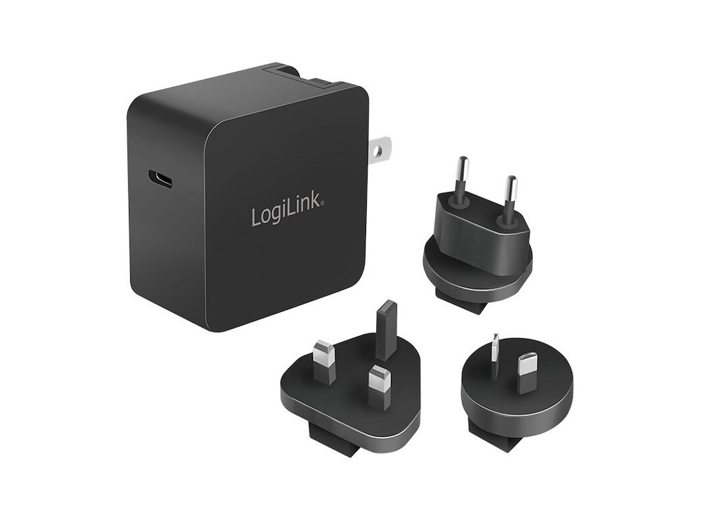 LogiLink PA0302 oplader til mobil enhed Universel Sort Vekselstrøm Hurtig opladning Indendørs