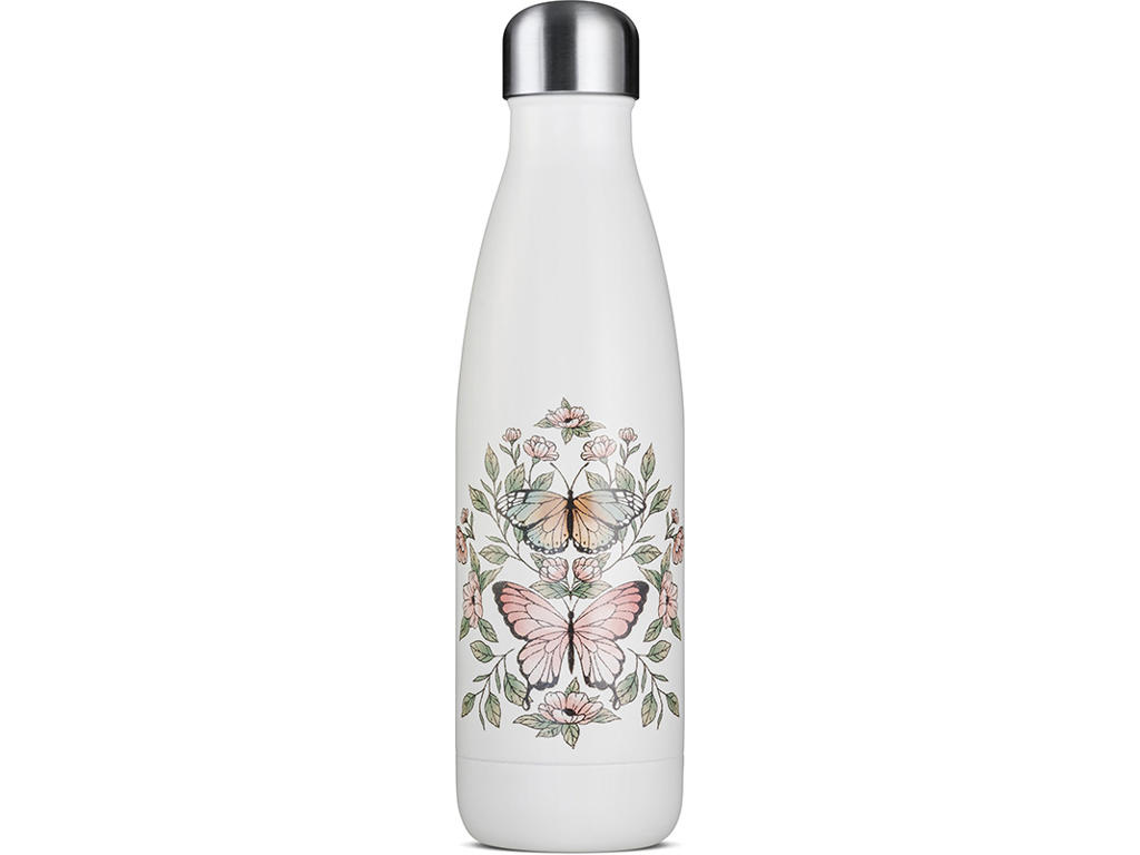 Vandflaske, Thermoeffekt, Butterflies, 500 ml, Jobout 
