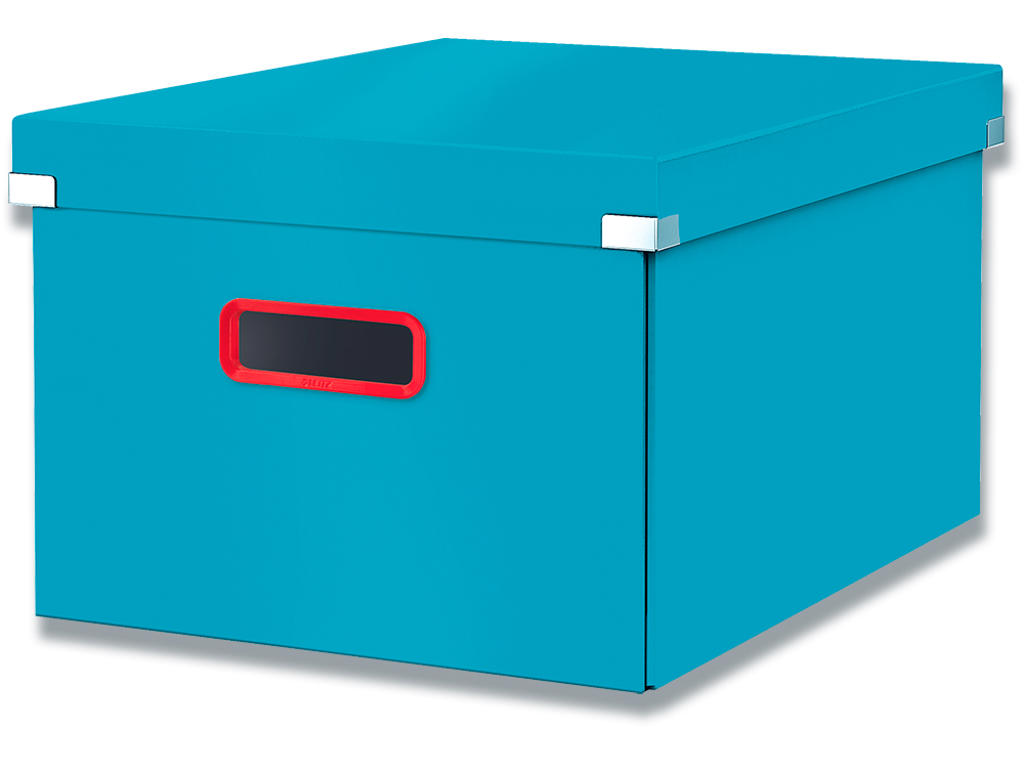 Opbevaringsboks, Medium A4, Med håndtag, Rolig blå, Leitz Click & Store Cosy 