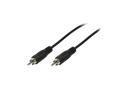 LogiLink RCA - RCA, 5m lydkabel Sort