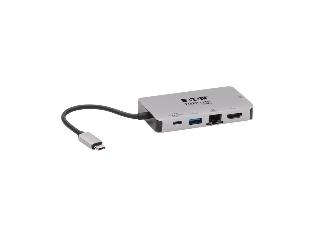 Tripp Lite U442-DOCK6-GY dockingstation Ledningsført USB 3.2 Gen 1 (3.1 Gen 1) Type-C Grå
