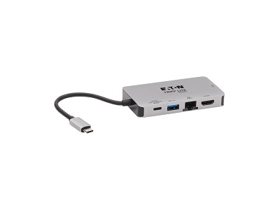 Tripp Lite U442-DOCK6-GY dockingstation Ledningsført USB 3.2 Gen 1 (3.1 Gen 1) Type-C Grå