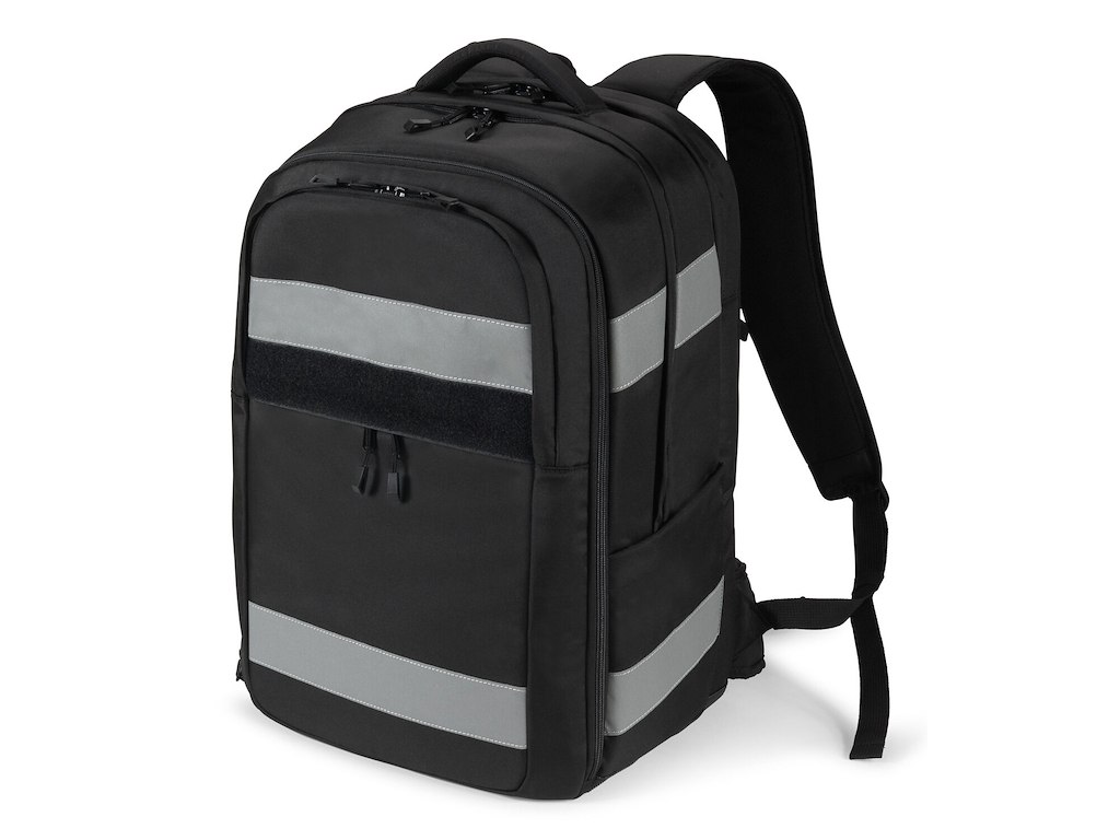 DICOTA REFLECTIVE backpack Casual backpack Black Recycled polyethylene terephthalate (rPET), Thermoplastic polyurethane (TPU)