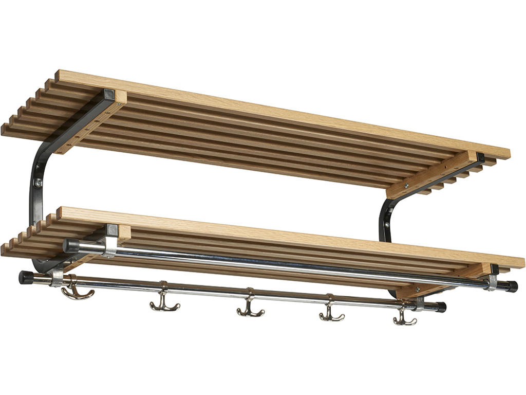 Hattehylde, Sara, L=600 mm eg/sort dobbelt samlet, Essem Design DK