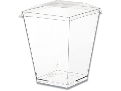 Dessertbæger låg, Trapez, 5.8x5.8 cm, 400 stk, Kova