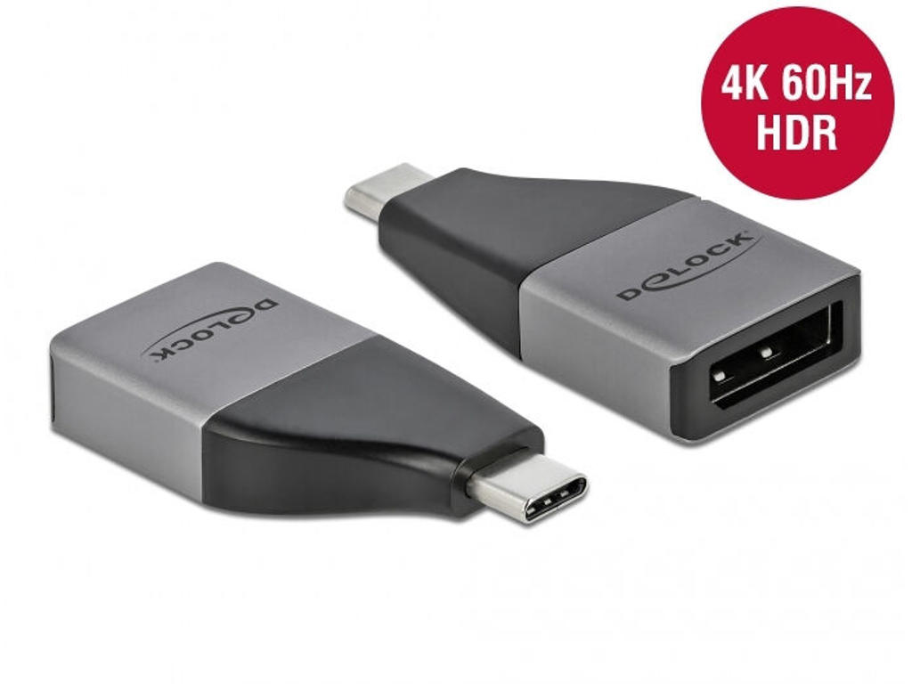 DeLOCK 64120 USB grafisk adapter 3840 x 2160 pixel Grå