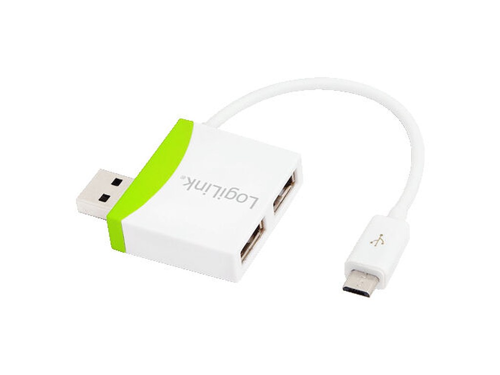 LogiLink UA0180 interface hub 480 Mbit/s Grøn, Hvid