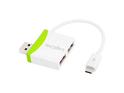 LogiLink UA0180 interface hub 480 Mbit/s Grøn, Hvid