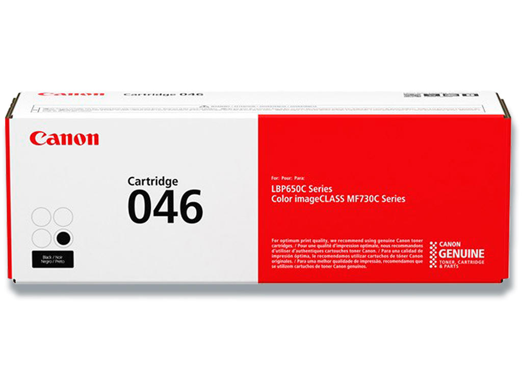 Toner, 046HBK, Black-sort, 6.300 sider, Canon 1254C002