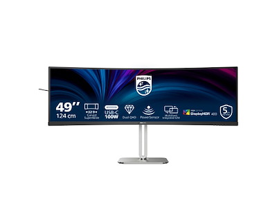 Philips 5000 series 49B2U5900C/00 computerskærm 124 cm (48.8") 5120 x 1440 pixel Dual QHD LCD Sort