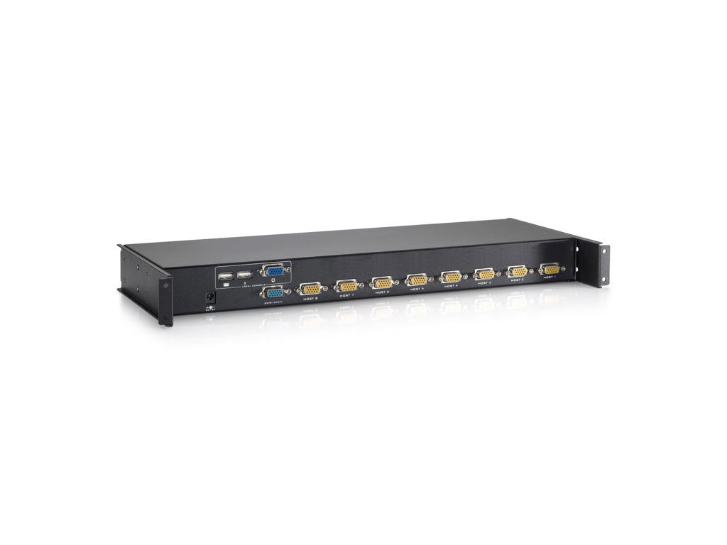 LevelOne KCM-0832 KVM Switch Stativ-montering Sort
