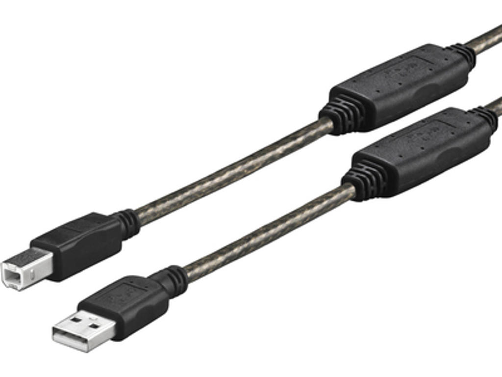 Vivolink PROUSBAB10 USB-kabel USB 2.0 10 m USB A USB B Sort