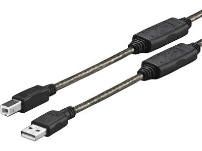 Vivolink PROUSBAB10 USB-kabel USB 2.0 10 m USB A USB B Sort