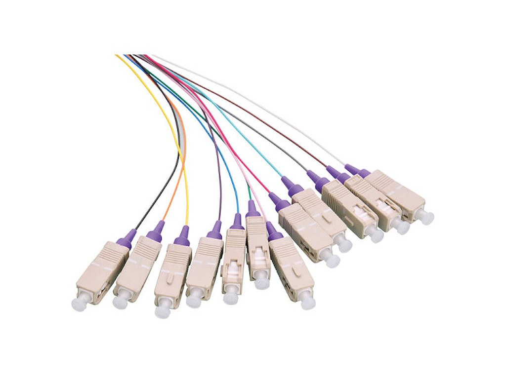 LogiLink FL4SC02 InfiniBand og fiberoptisk kabel 2 m 12x SC Flerfarvet