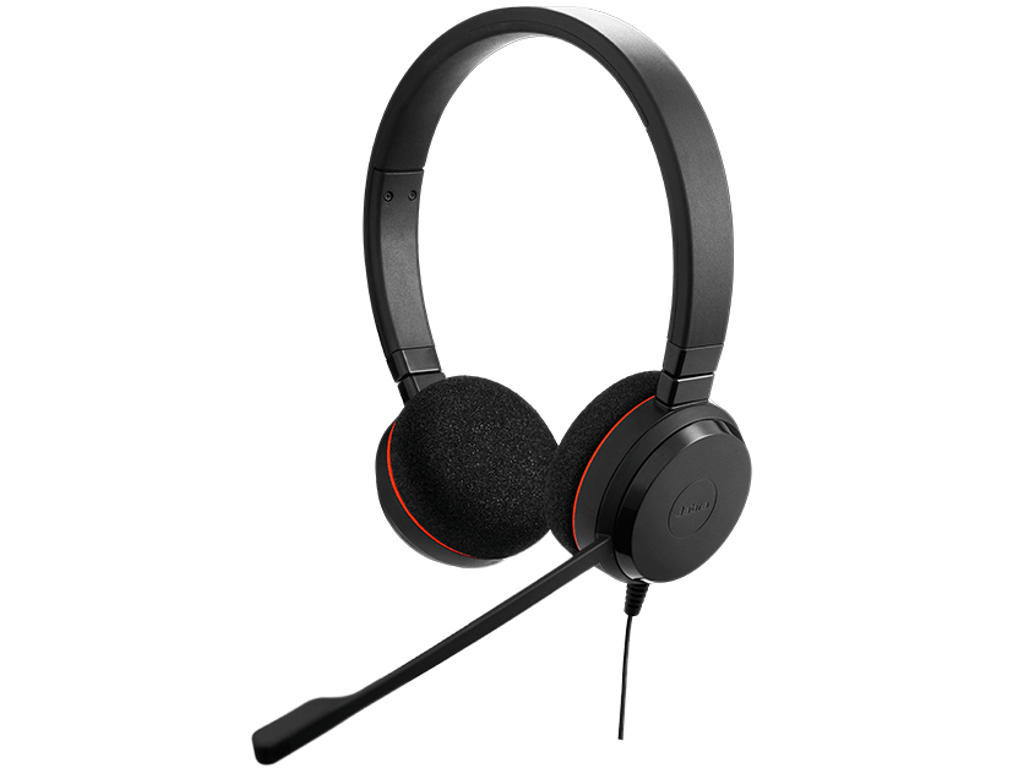 Jabra Evolve 20 Headset Ledningsført Kontor/Callcenter USB Type-C Sort
