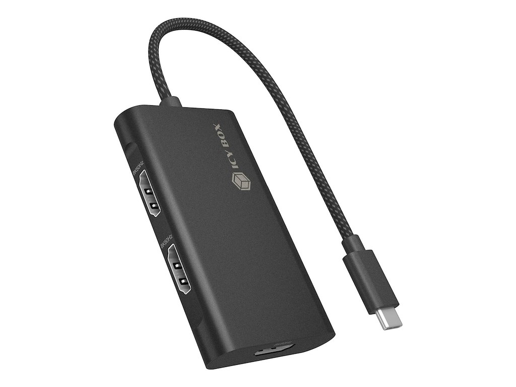 ICY BOX IB-AD1030-C USB 3.2 Gen 2 (3.1 Gen 2) Type-C 10000 Mbit/s Sort