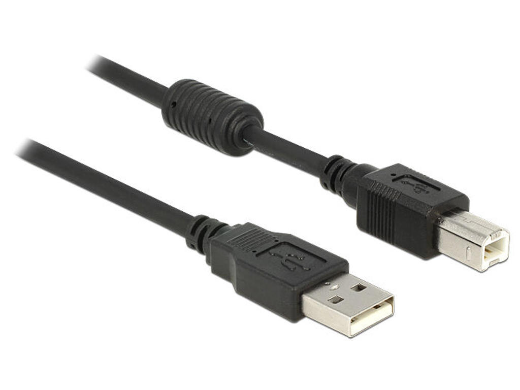 DeLOCK 83566 USB-kabel USB 2.0 1 m USB A USB B Sort