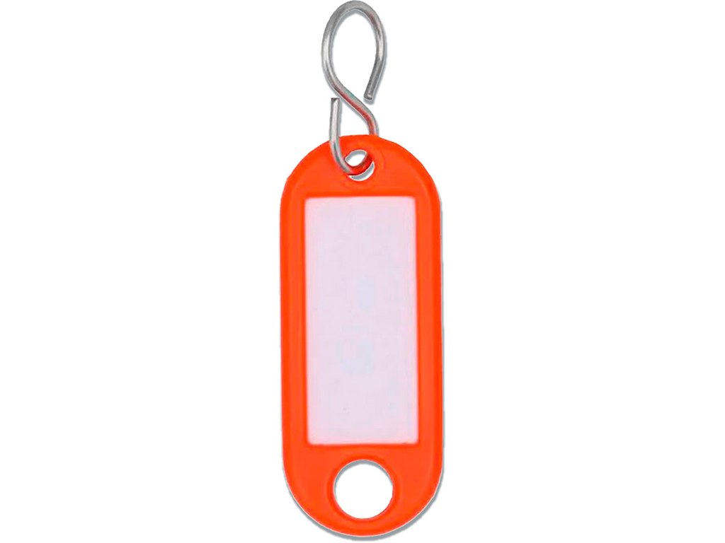 Nøglehænger, Orange, 1 stk, Med S ring, Büngers