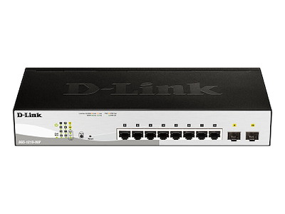 D-Link DGS-1210-08P netværksswitch Administreret L2/L3 Gigabit Ethernet (10/100/1000) Strøm over Ethernet (PoE) Sort