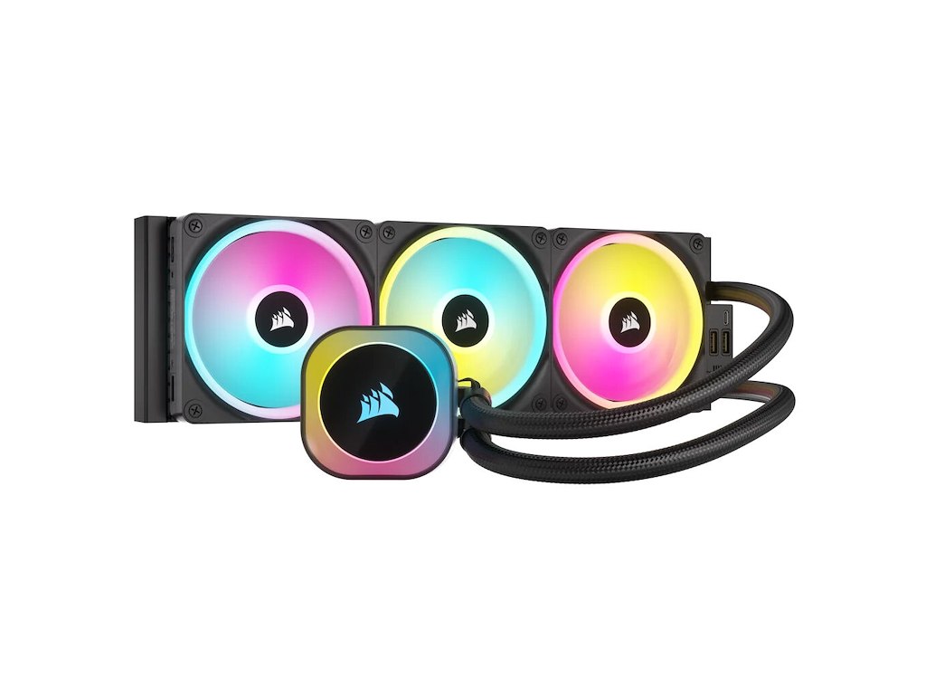 Corsair H150I Processor Alt-i-en væskekøler 12 cm Sort