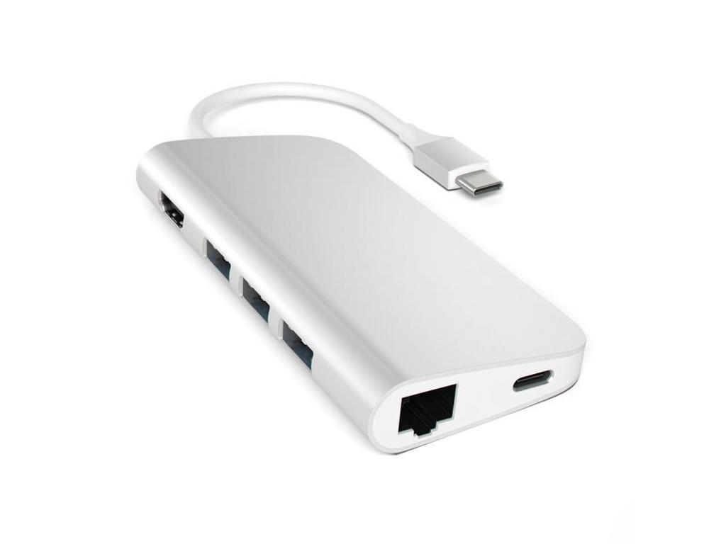 Satechi ST-TCMAS dockingstation USB 3.2 Gen 1 (3.1 Gen 1) Type-C Sølv